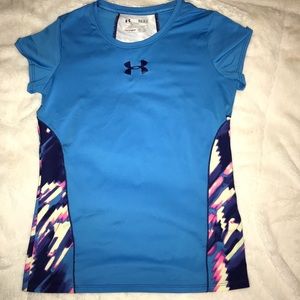 Girls Under Armour dry fit t shirt size large